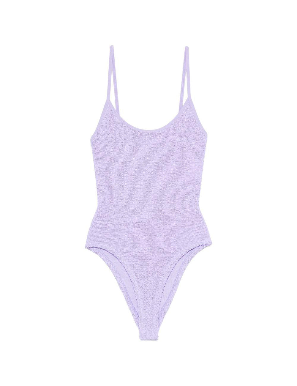 Costume da bagno con spalline in lilla Hunza g - donna 