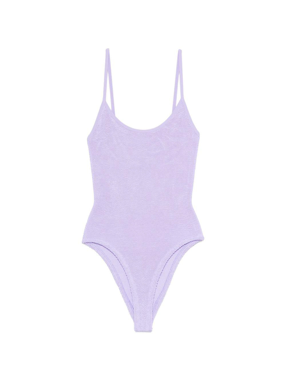 Costume da bagno con spalline in lilla Hunza g - donna 