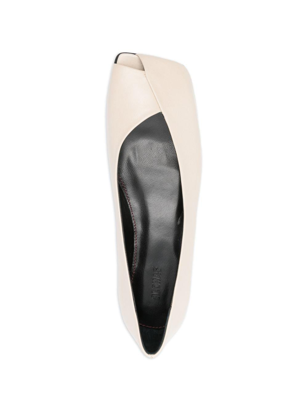 Ballerine in pelle Katia in avorio Alohas - donna 