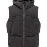 Gilet con zip in nero Jg1 - uomo 