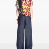 Jeans wide-leg denim indigo 