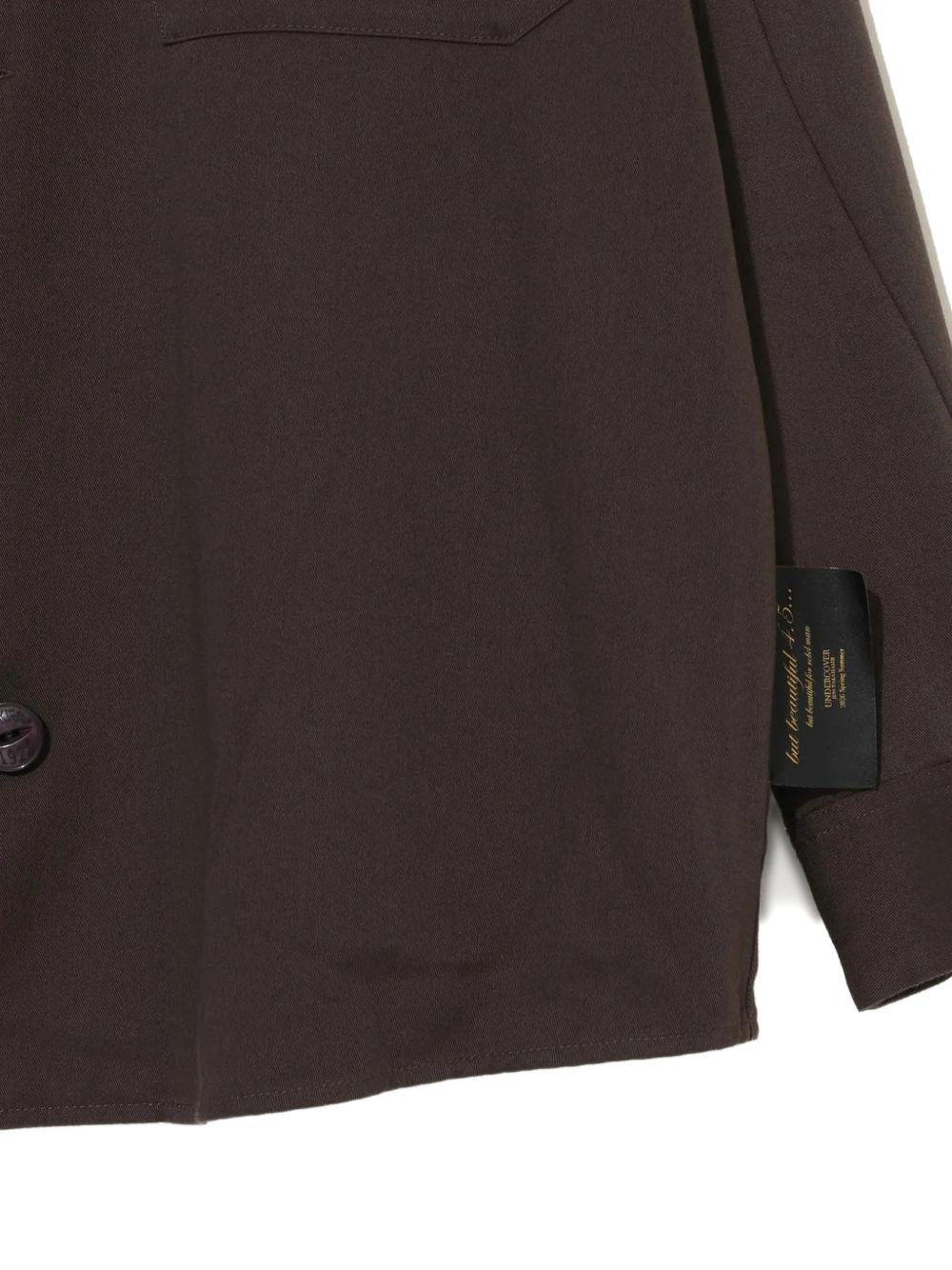 Camicia Dickies con bottoni e dettagli sulle tasche in marrone Undercover - uomo 