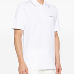Polo con logo ricamato in bianco Casablanca - uomo 