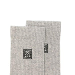 Calzini con logo set da due in grigio Toteme - donna 