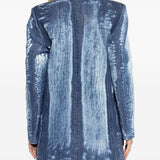 Cappotto denim De-Lyria-Fsi in blu Diesel - donna 