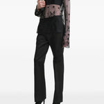 Blusa semi-trasparente con ricami in nero Toteme - donna 
