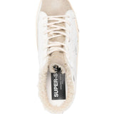 Mules Super Stat in bianco e beige 