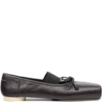 Ballerina con elastico con logo in nero Mm6 maison margiela - donna 