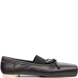 Ballerina con elastico con logo in nero Mm6 maison margiela - donna 