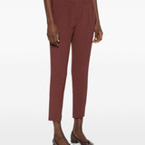 Pantaloni elasticizzati in marrone Brunello cucinelli - donna 