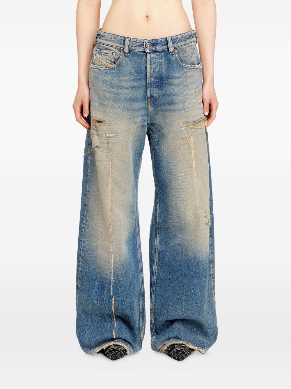 Jeans a gamba larga d-sire 1996 in blu Diesel - donna 