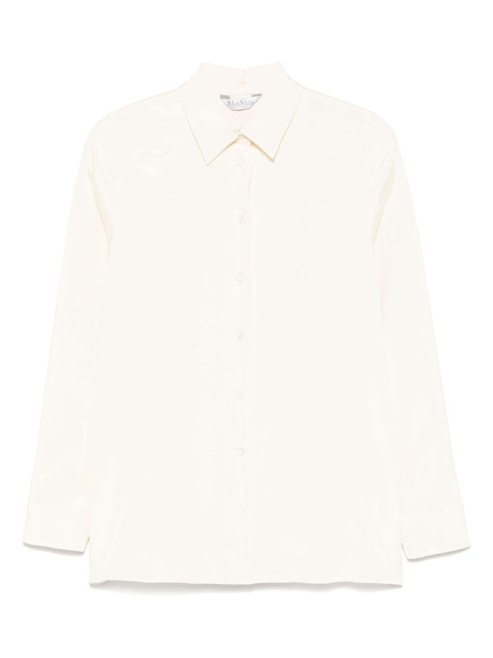 Camicia in cady di seta avion in avorio Maxmara - donna 