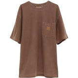 T-shirt con logo in marrone carhartt wip - uomo 