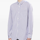 Camicia a righe in blu Junya Watanabe MAN - uomo 