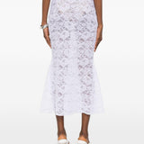 Gonna midi in pizzo in bianco Oséree - donna 