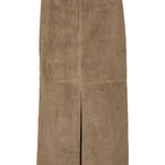 Gonna midi con spacco in marrone Rotate - donna 