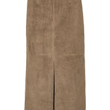 Gonna midi con spacco in marrone Rotate - donna 