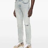 Jeans con dettagli effetto antiquato in blu Ksubi - uomo 