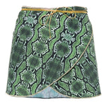 Minigonna con stampa in verde Reina olga - donna 
