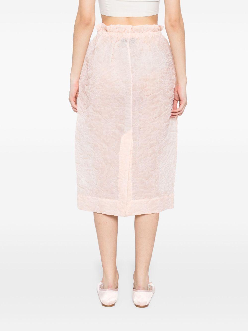 Gonna con ruches in arancio chiaro Simone Rocha - donna 