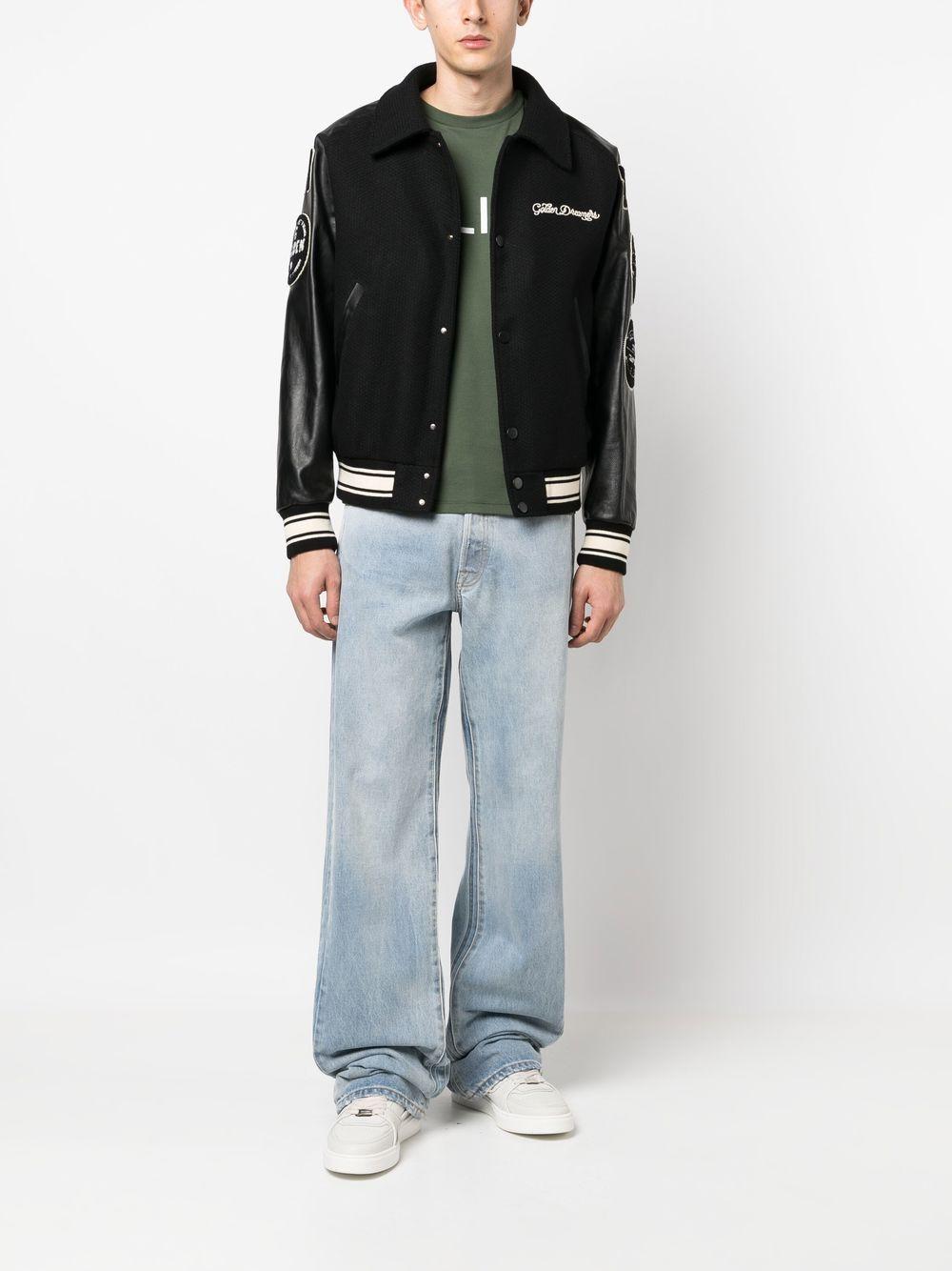 Bomber con logo in nero Golden goose - uomo 