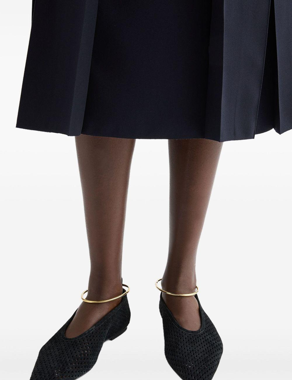 Ballerina in camoscio traforato in nero Jil sander - donna 