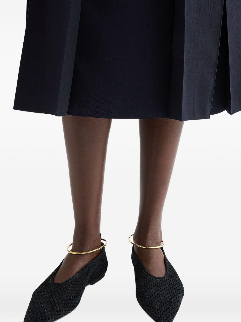 Ballerina in camoscio traforato in nero Jil sander - donna 