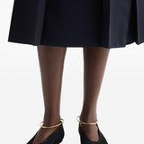 Ballerina in camoscio traforato in nero Jil sander - donna 