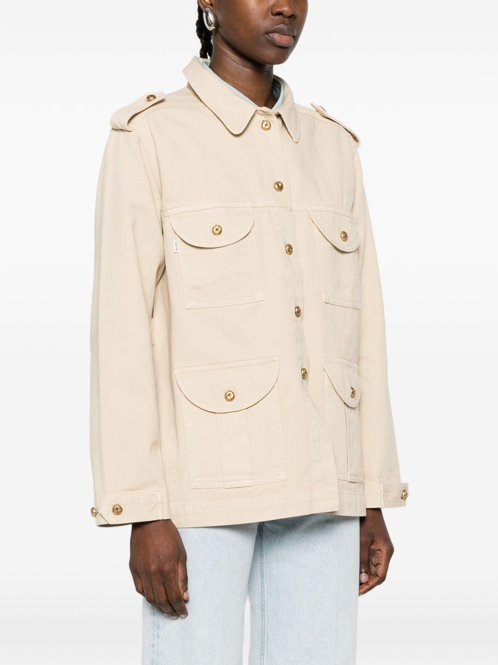 Giacca sahariana in denim beige BLAZÉ MILANO - donna 