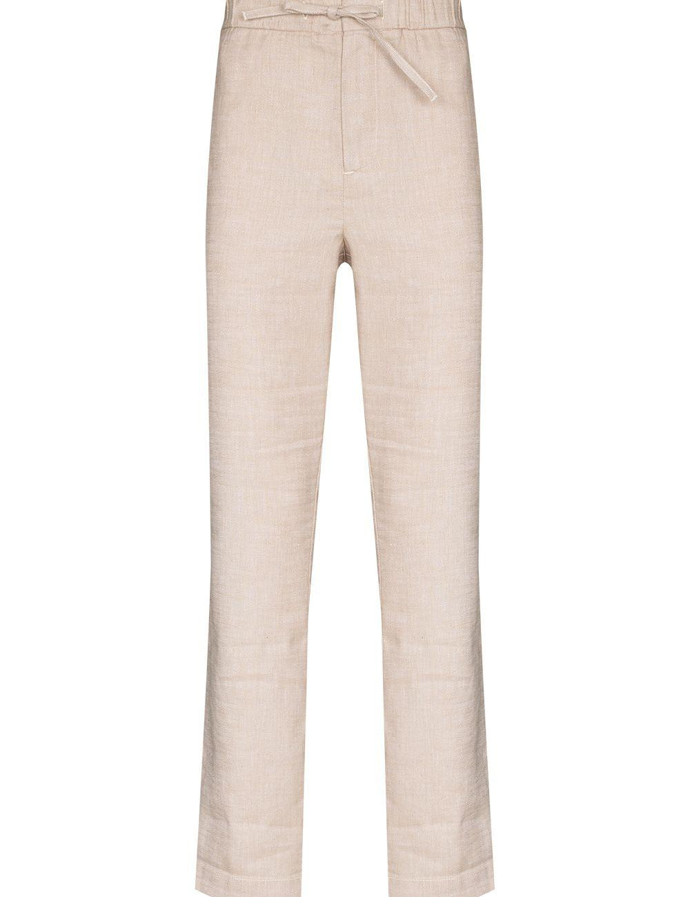 Chino con coulisse Oscar in beige Frescobol carioca - uomo 