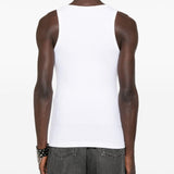 Canotta con ricamo in bianco 44 label group - uomo 