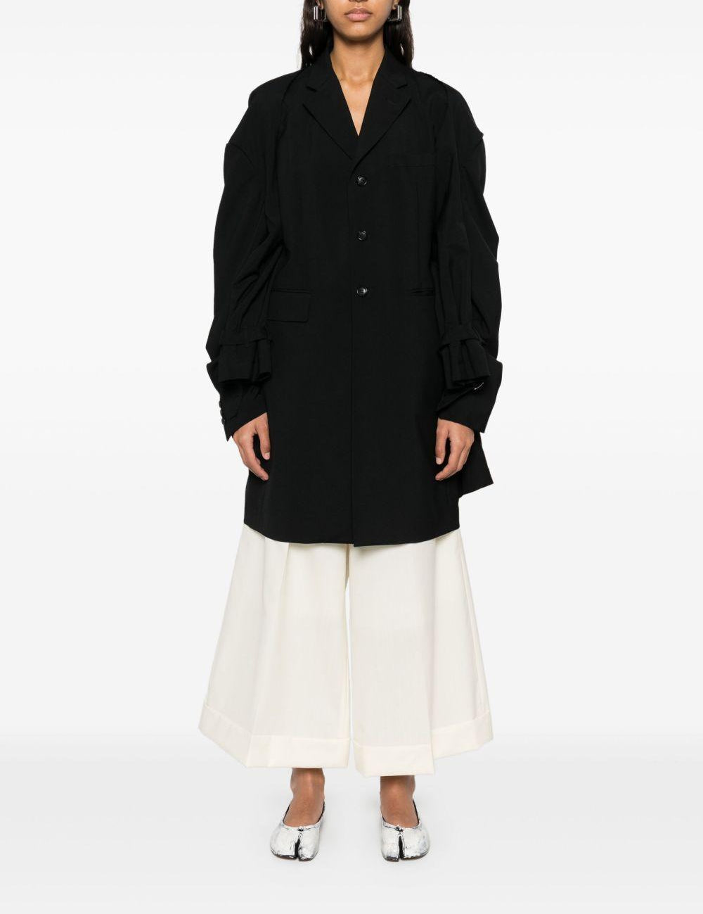 Pantaloni svasati in lana bianco Comme Des Garçons - donna 