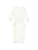 Abito midi con pannelli in pizzo in bianco Elie saab - donna