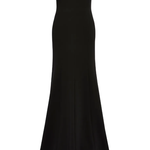 Abito lungo Lust con scollo a cuore in nero Jenny packham - donna 