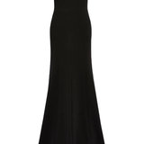 Abito lungo Lust con scollo a cuore in nero Jenny packham - donna 