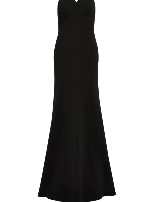 Abito lungo Lust con scollo a cuore in nero Jenny packham - donna 