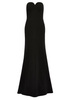 Lust Long Dress with Sweetheart Neckline in Black Jenny Packham - Women