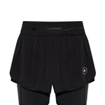 Shorts sportivi con logo in nero Adidas by stella MC Cartney - donna 