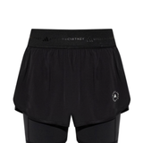 Shorts sportivi con logo in nero Adidas by stella MC Cartney - donna 