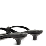 Sandali infradito in nappa in nero 