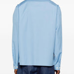 Camicia con zip a maniche lunghe in blu Marni - uomo 