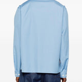 Camicia con zip a maniche lunghe in blu Marni - uomo 