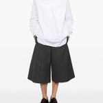 Felpa con design camicia in bianco Comme des Garçons Homme Plus - uomo 