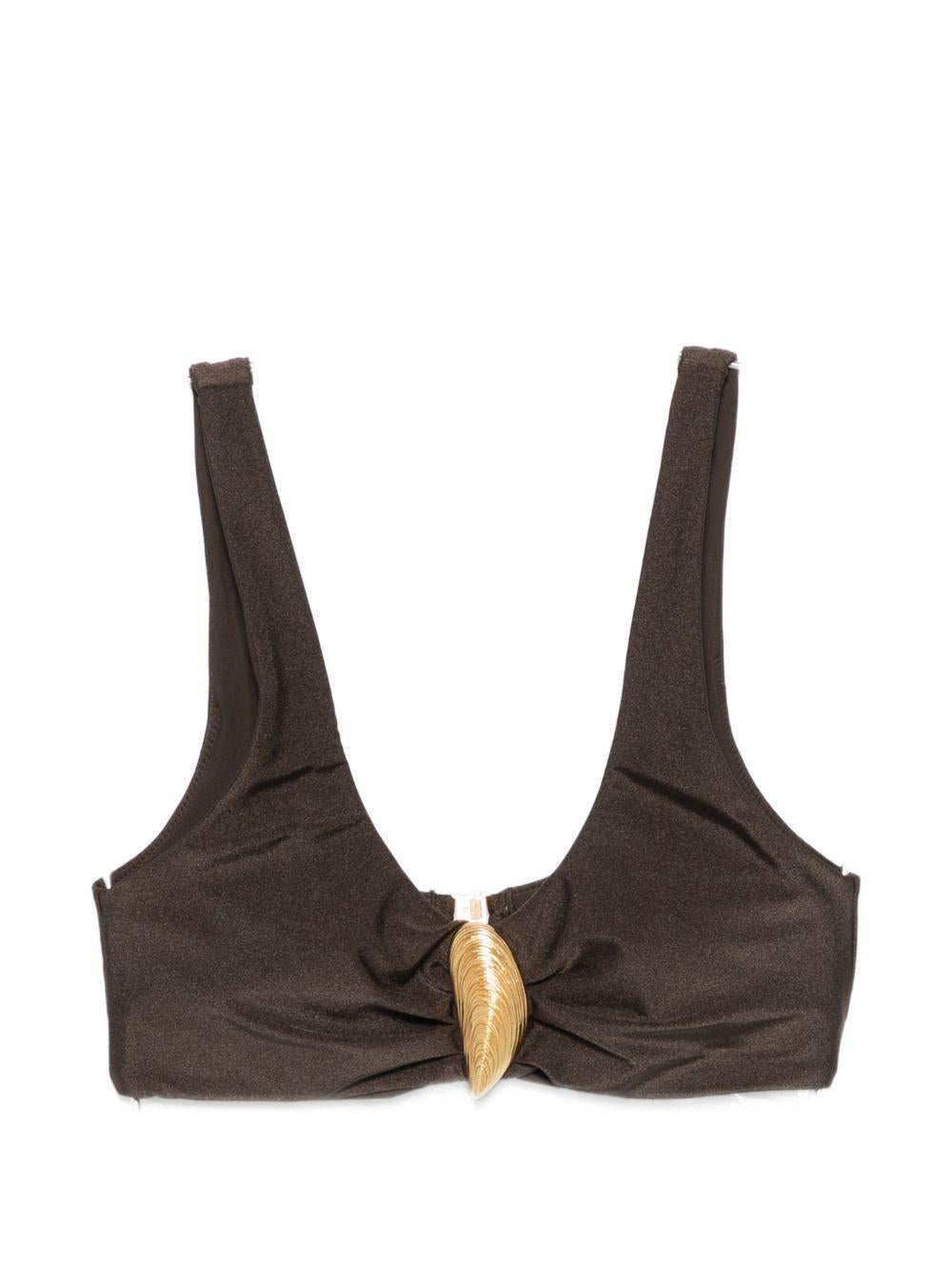 BIKINI TOP VEyRA SHELL in marrone Simkhai - donna 