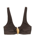 BIKINI TOP VEyRA SHELL in marrone Simkhai - donna 