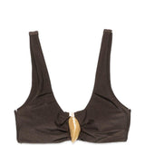 BIKINI TOP VEyRA SHELL in marrone Simkhai - donna 
