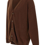 Cardigan a maniche lunghe in marrone Laneus - uomo 