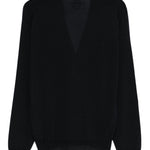 Cardigan con scollo a V in nero 
