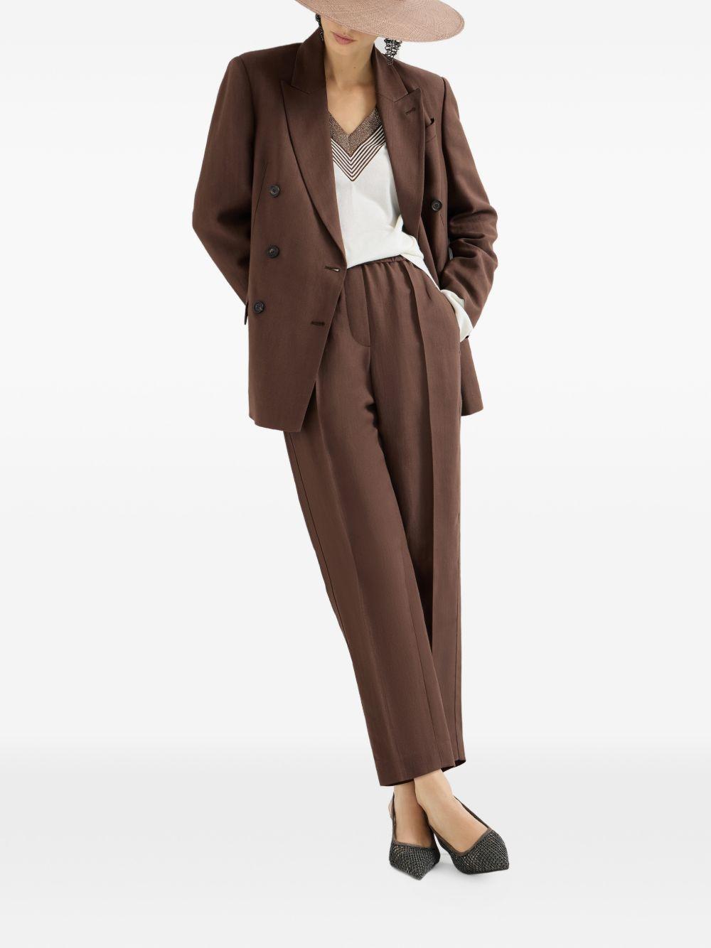 Pantaloni ampi in nero Brunello cucinelli - donna 