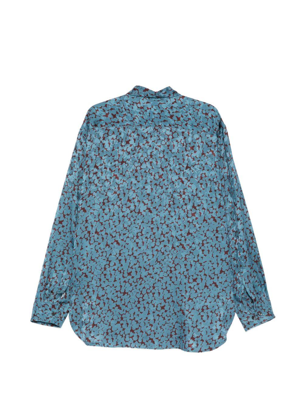 Camicia in viscosa croom multicolore Dries van noten - uomo 